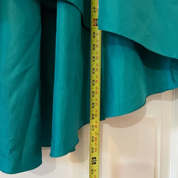 1980s ILGWU forest green bridesmaid prom evening gown vintage ball gown puff fun - Picture 15 of 15